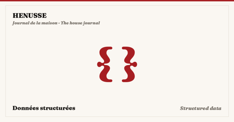 HENUSSE, journal: structured data