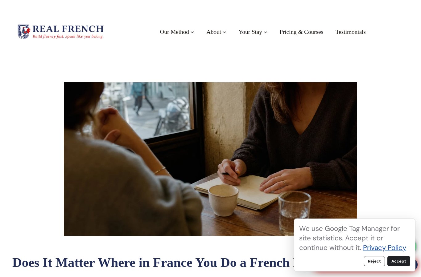 Un article de Real French explique comment choisir le lieu d’une immersion en français.
