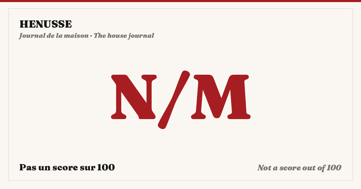 HENUSSE, journal: not a score out of 100